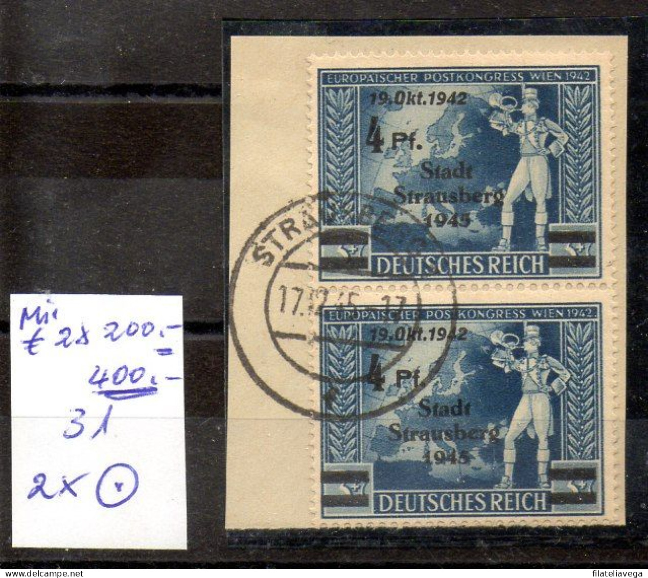 Alemania 2 Sellos Locales Privado( Nichtamtliche/Privaterzeugnisse) Strausberg Nº Michel 31 O - Mint