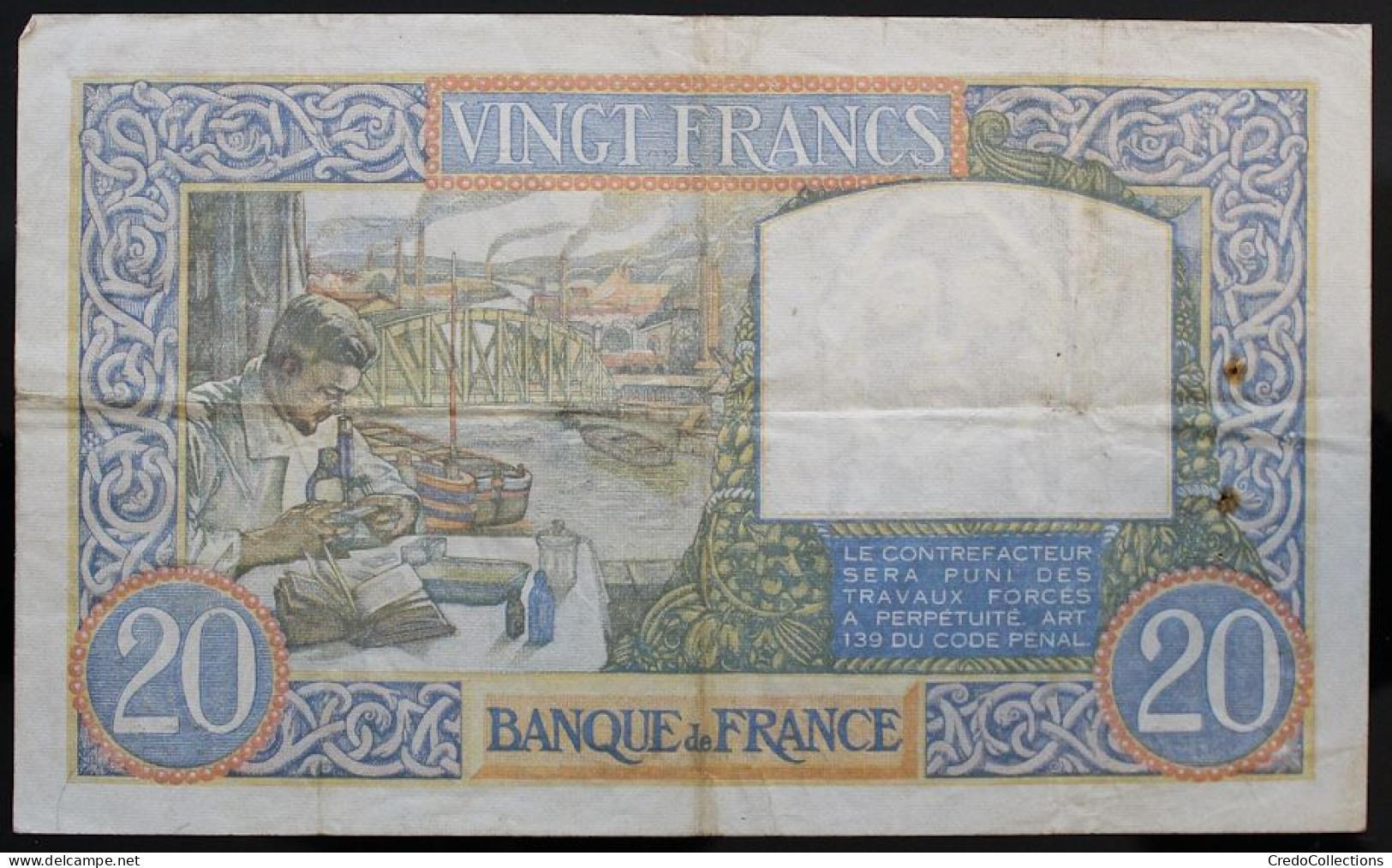 France - 20 Francs - 3-4-1941 - PICK 92b / F12.13 - TTB - 20 F 1939-1942 ''Science Et Travail''