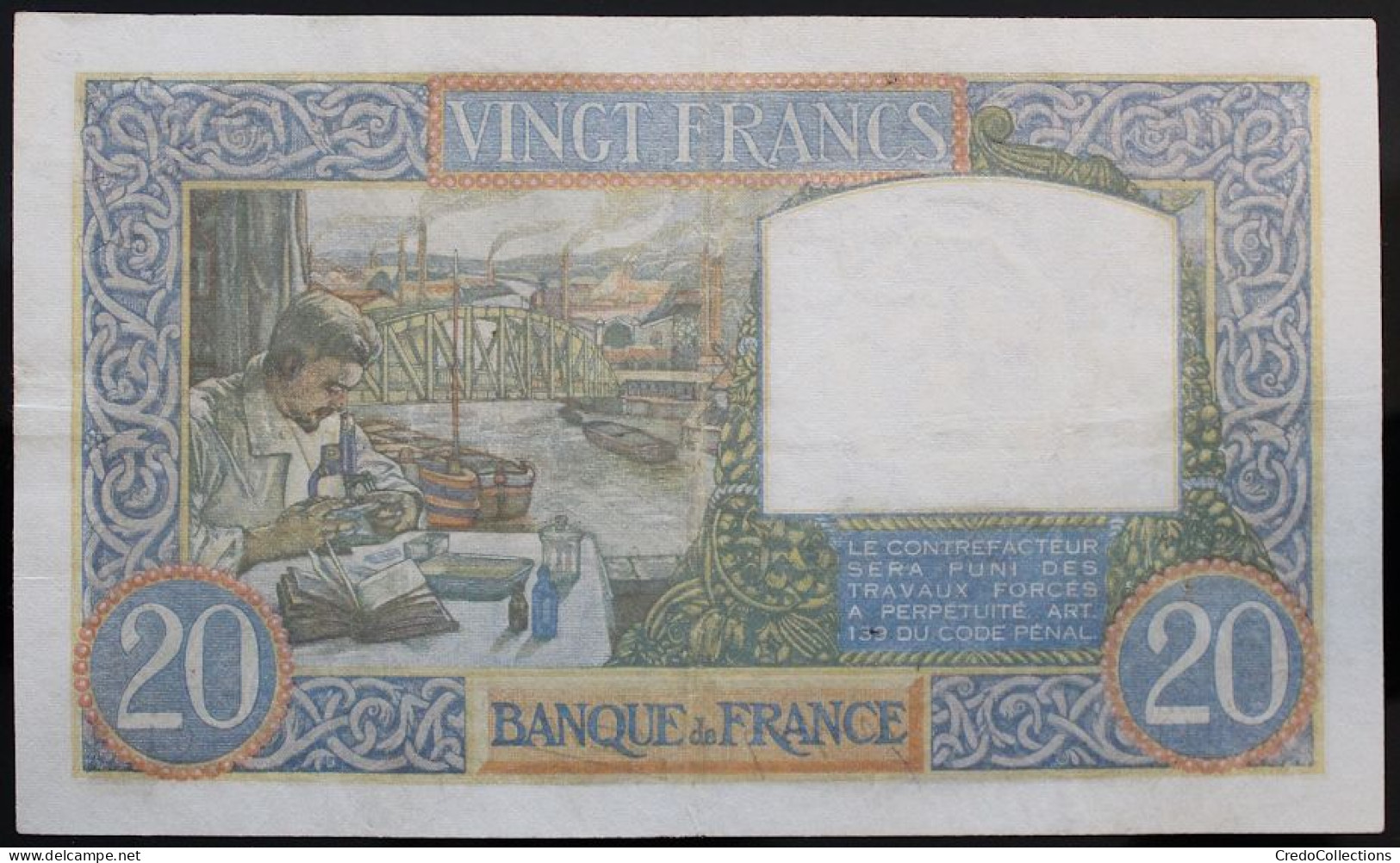 France - 20 Francs - 18-9-1941 - PICK 92b / F12.18 - TTB - 20 F 1939-1942 ''Science Et Travail''