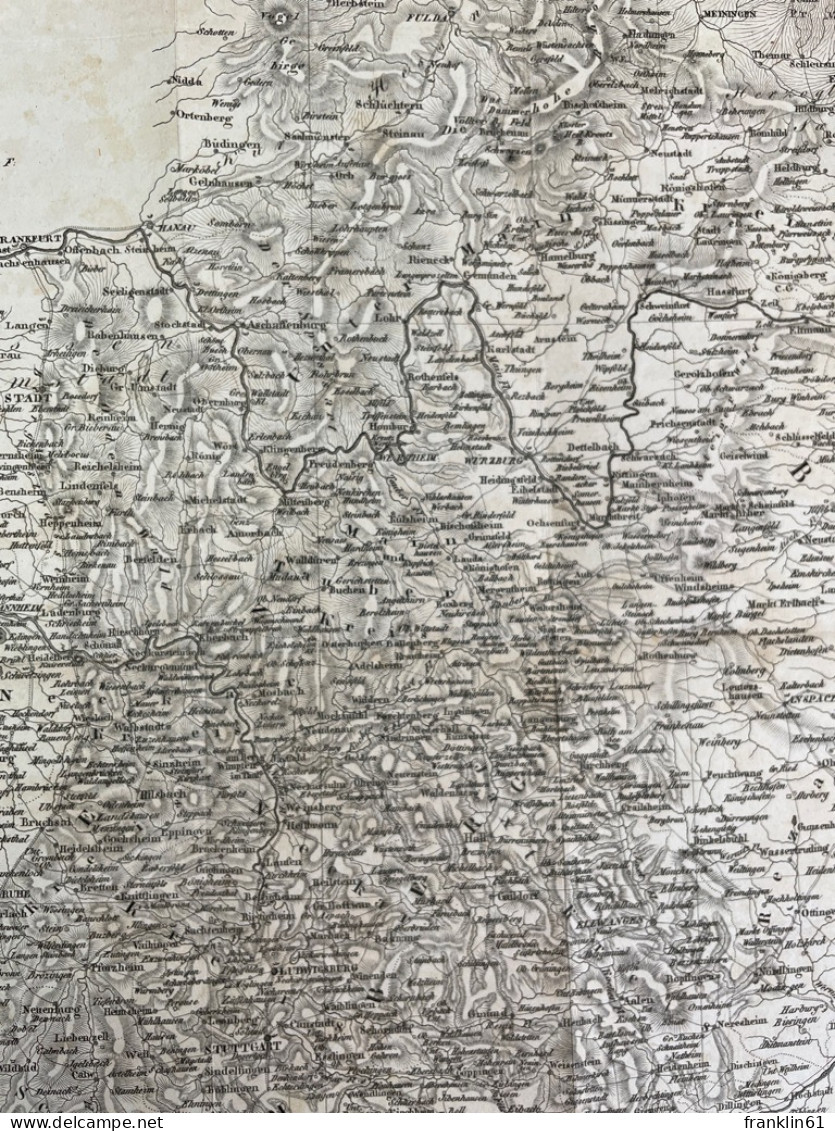 Die Königreiche Baiern U. Würtemberg, Das Grossherzogthum Baden Und Ide Fürstl. Hohenzollernschen Laender. - Topographical Maps