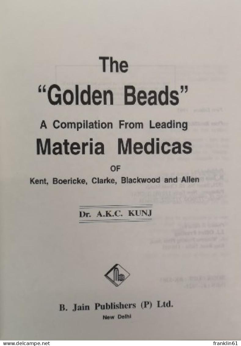 The Golden Beads. A Compilation From Leading Materia Medicas. - Health & Medecine