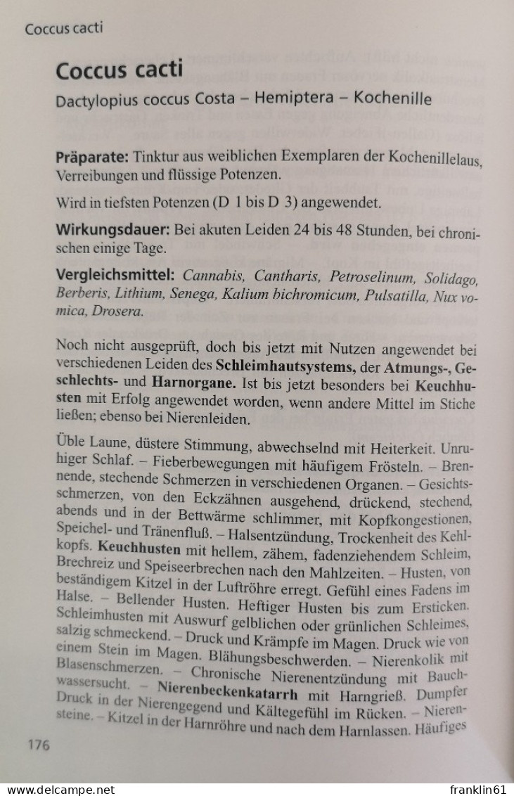 Homöopathische Arzneimittellehre.