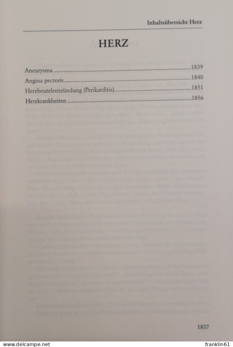 Homöopathische Therapeutika: Handbuch der klinischen Indikation. Bd. 4