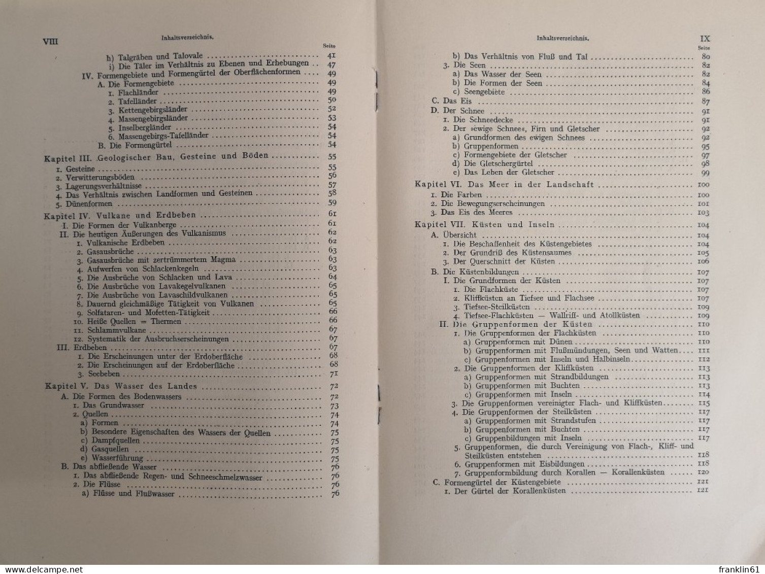 Beschreibende Landschaftskunde - Topographische Kaarten