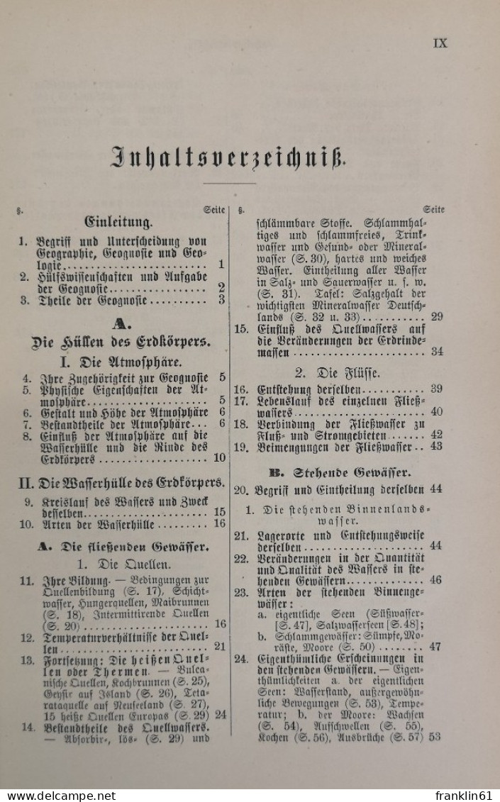 Synopsis Der Mineralogie Und Geografie. - Carte Topografiche