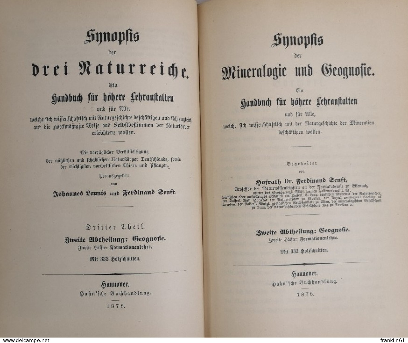 Synopsis der Mineralogie und Geografie.