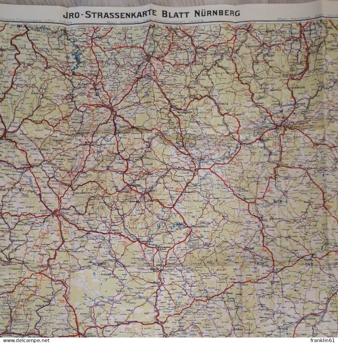 IRO Straßenkarte Nr. 4. Blatt Nürnberg. - Cartes Topographiques