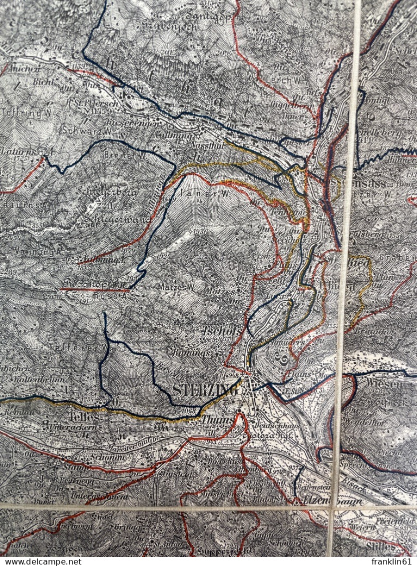 Sterzing Und Franzensfeste. Zone 18 Col. V. Maßstab 1 : 75 000. - Topographische Karten