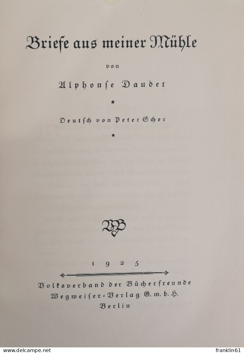 Briefe Aus Meiner Mühle. - Topographische Karten