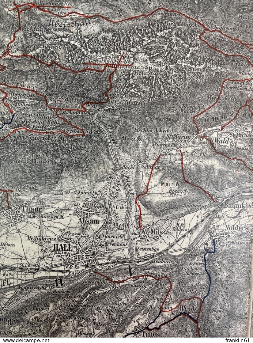 Innsbruck Und Achen-See. Zone 16 Col. V. Maßstab 1 : 75 000. - Topographische Karten