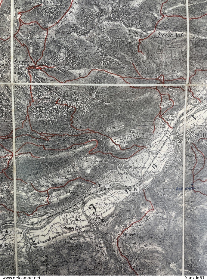 Innsbruck Und Achen-See. Zone 16 Col. V. Maßstab 1 : 75 000. - Topographische Karten