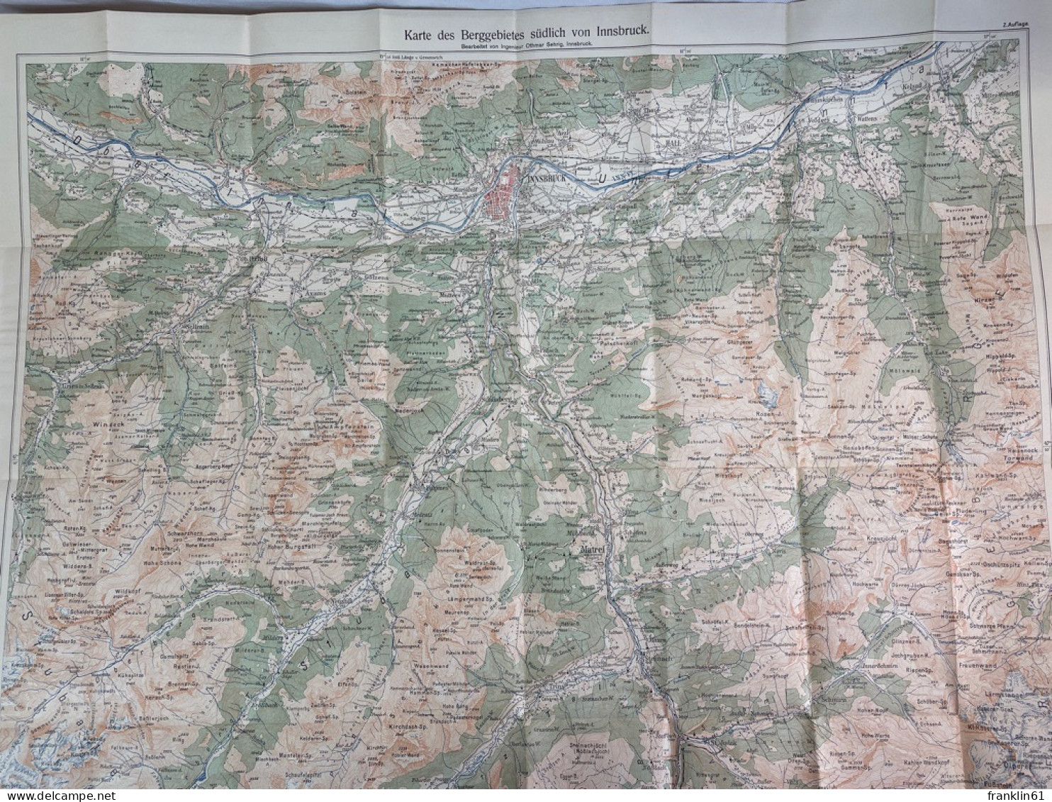 Umgebungskarte Von Innsbruck - Maßstab 1 : 50.000. - Cartes Topographiques