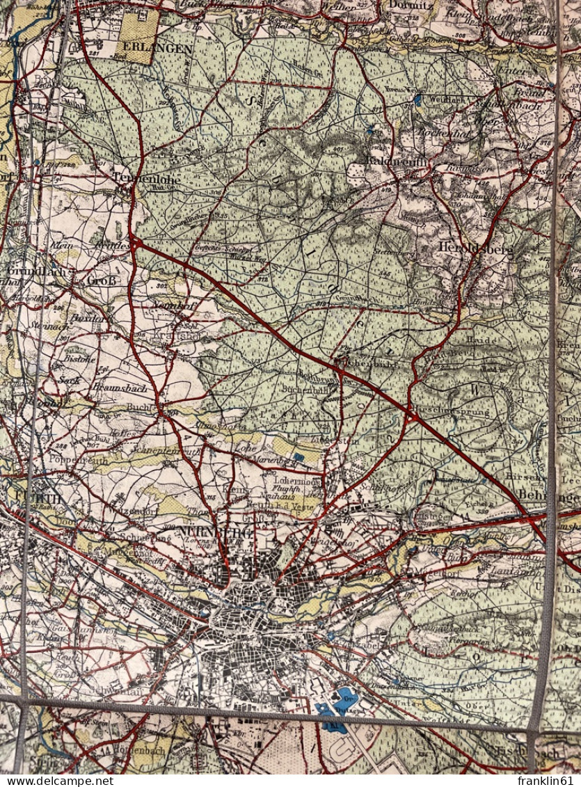 Umgebung Von Nürnberg Und Fränkische Schweiz 1 : 100 000. - Carte Topografiche