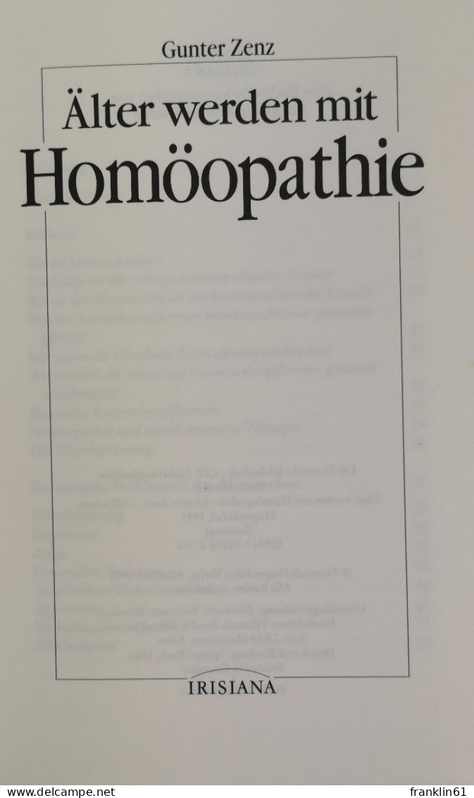 Älterwerden Mit Homöopathie. - Medizin & Gesundheit