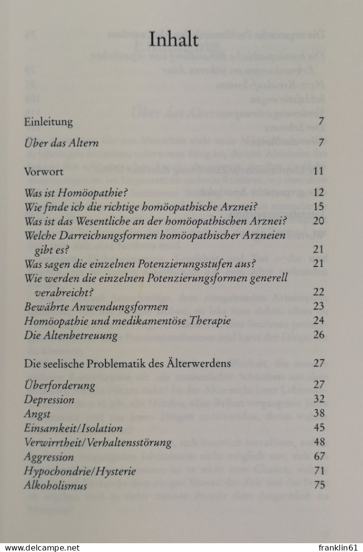 Älterwerden Mit Homöopathie. - Santé & Médecine