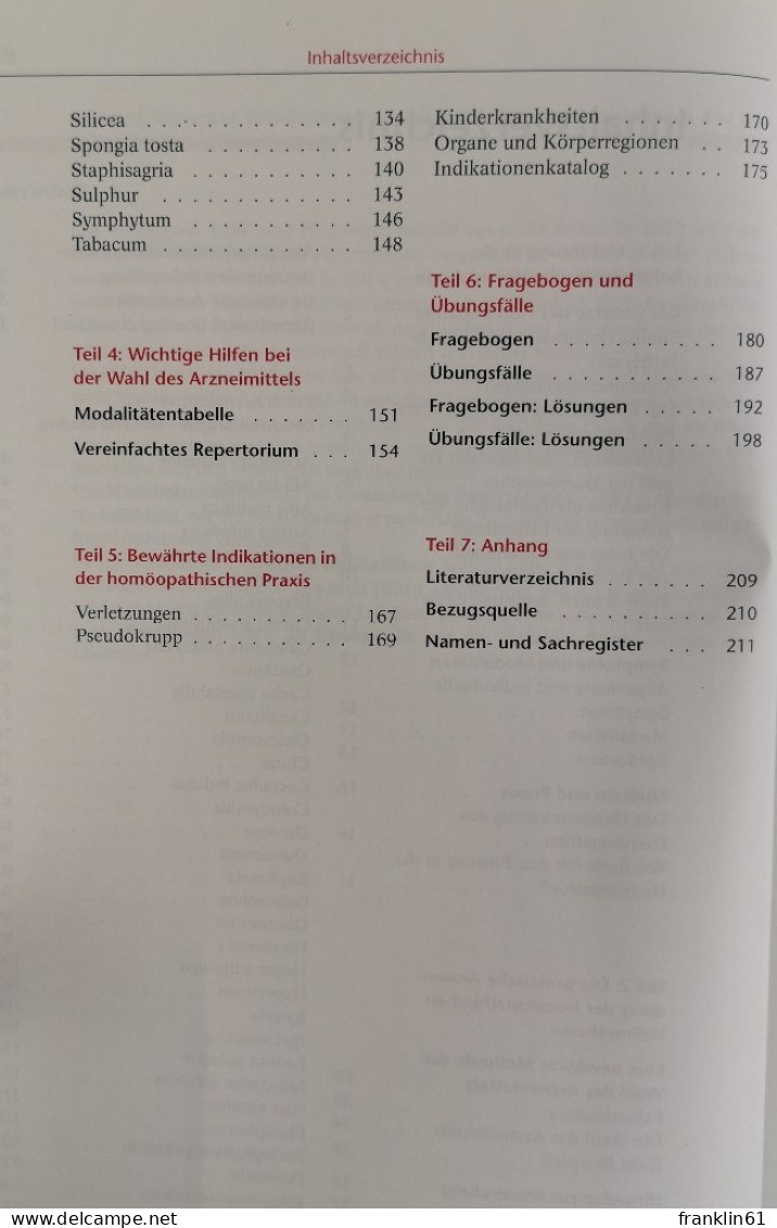 Homöopathie Bei Akuten Erkrankungen Und Notfällen. - Gezondheid & Medicijnen