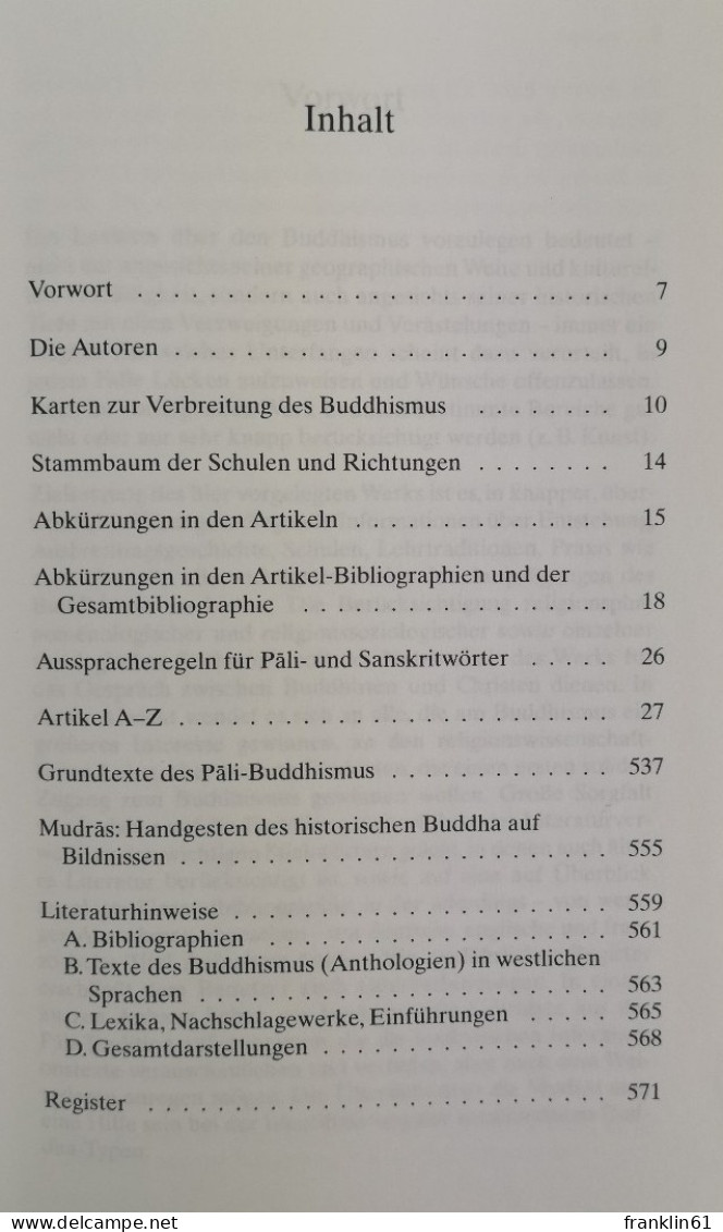 Lexikon Des Buddhismus. - Boeddhisme