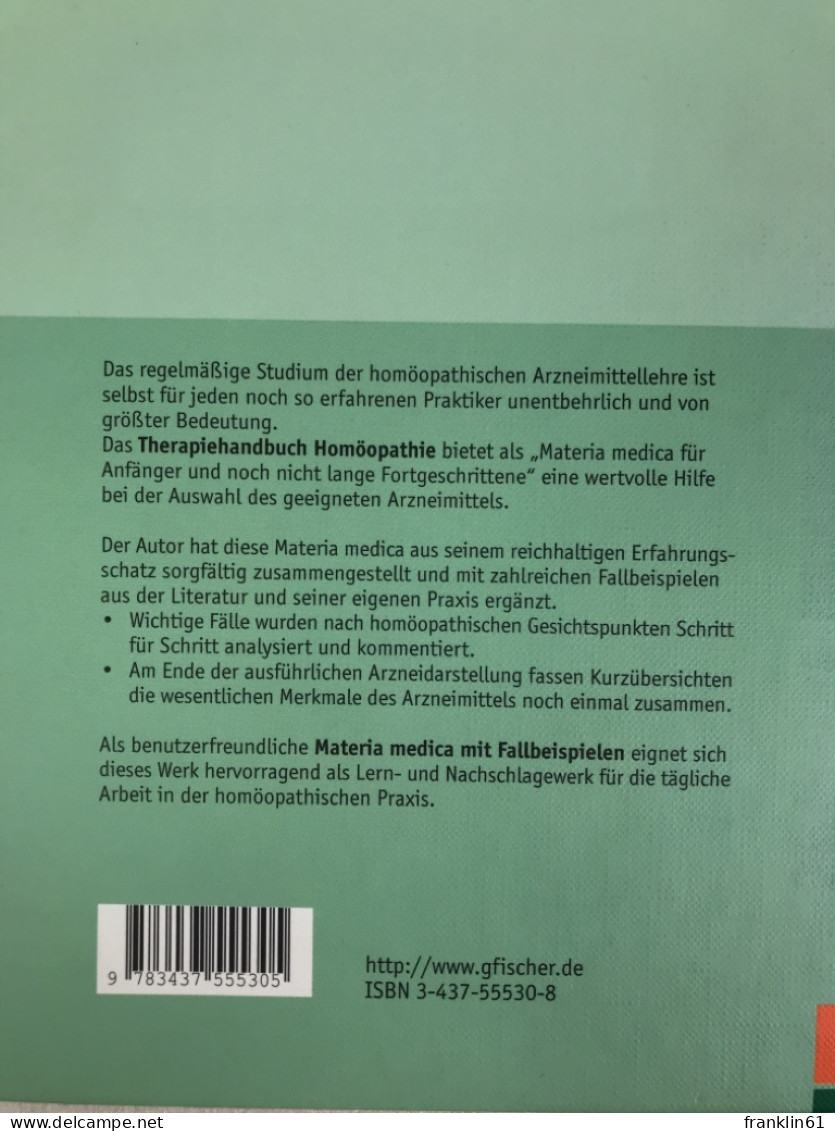 Therapiehandbuch Homöopathie : Materia Medica Mit Fallbeispielen. - Gezondheid & Medicijnen