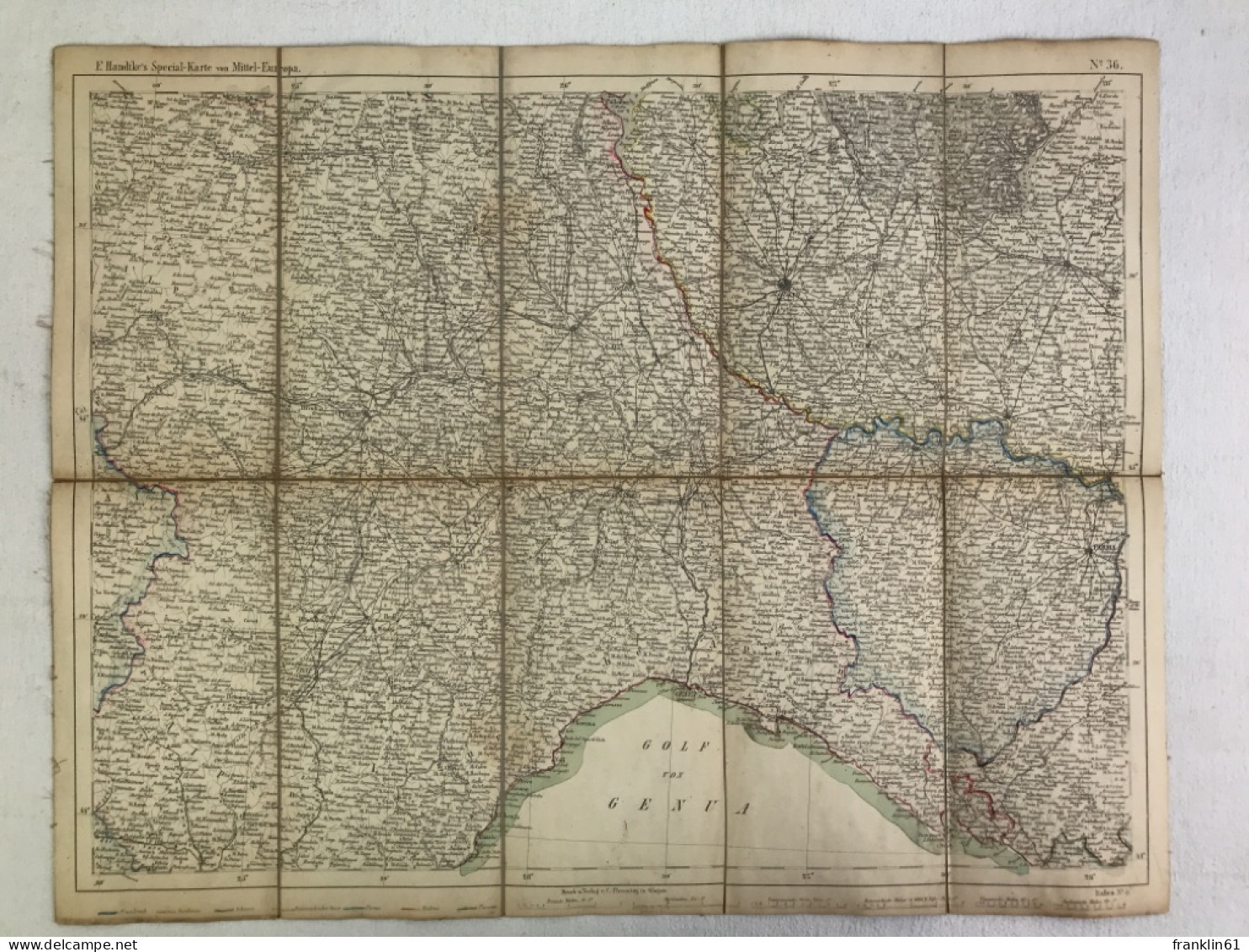 F. Handtke's Special-Karte Von Mittel-Europa . Italien No.5. - Cartes Topographiques