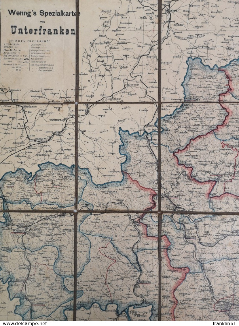 Wenng's Spezialkarte Von Unterfranken. Maasstab 1 : 200 000. - Cartes Topographiques