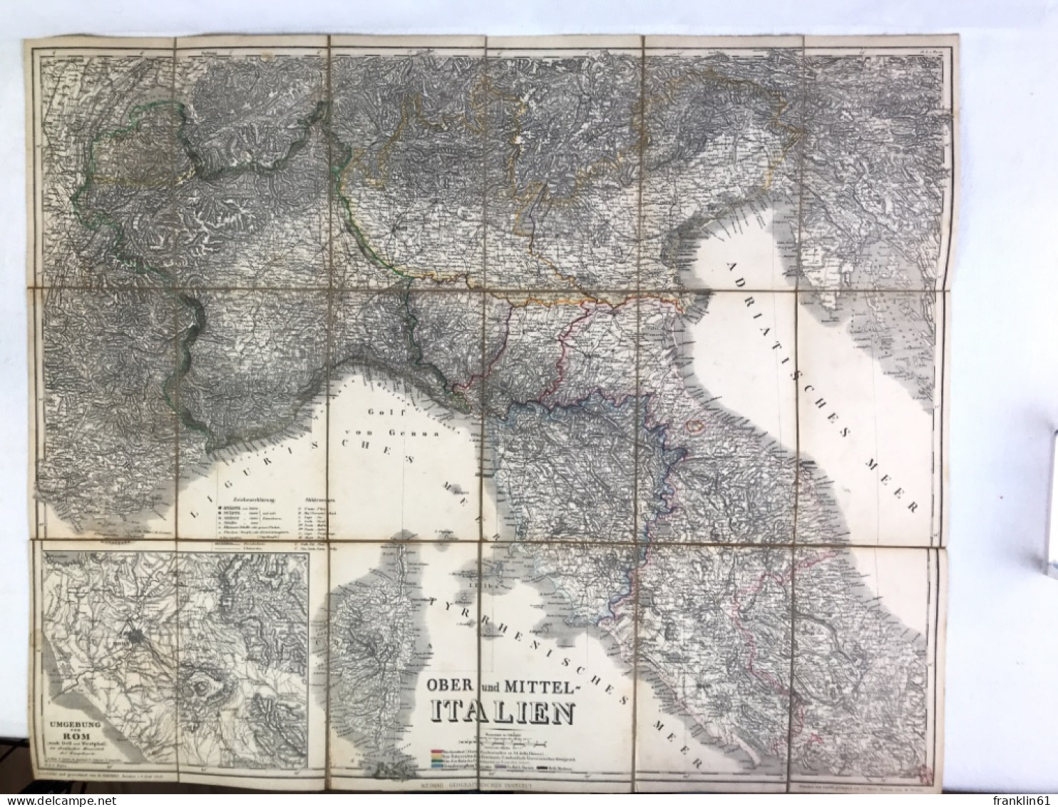 Italien. - Nord- Und Mittelitalien. - Mapas Topográficas