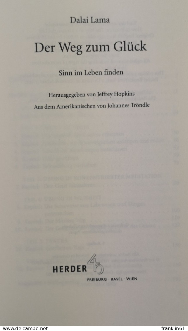 Der Weg Zum Glück. Sinn Im Leben Finden. - Buddhismus