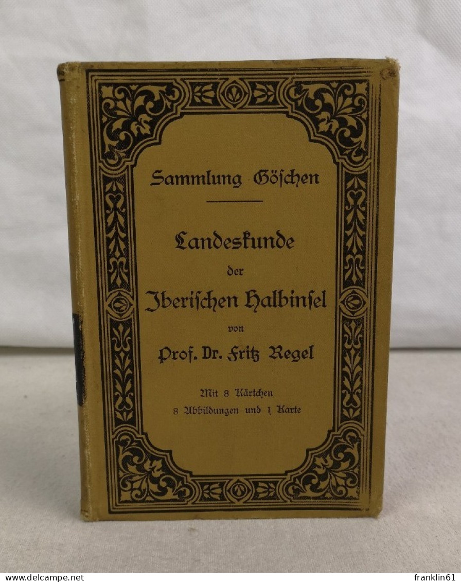 Landeskunde Der Iberischen Halbinsel. Sammlung Göschen 235. - Topographische Kaarten