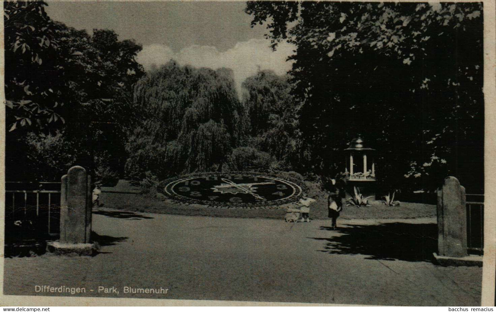 DIFFERDINGEN - Park, Blumenuhr - Differdingen