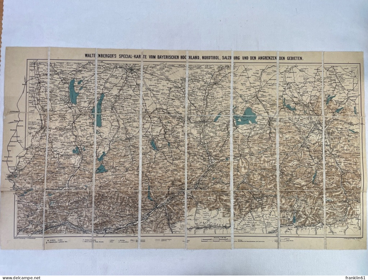 Waltenberger's Special-Karte Vom Bayerischen Hochland, Nordtirol, Salzburg Und Den Angrenzenden Gebieten. - Cartes Topographiques