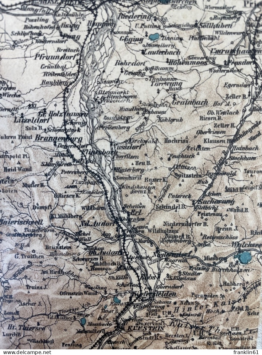 Waltenberger's Special-Karte Vom Bayerischen Hochland, Nordtirol, Salzburg Und Den Angrenzenden Gebieten. - Mapas Topográficas
