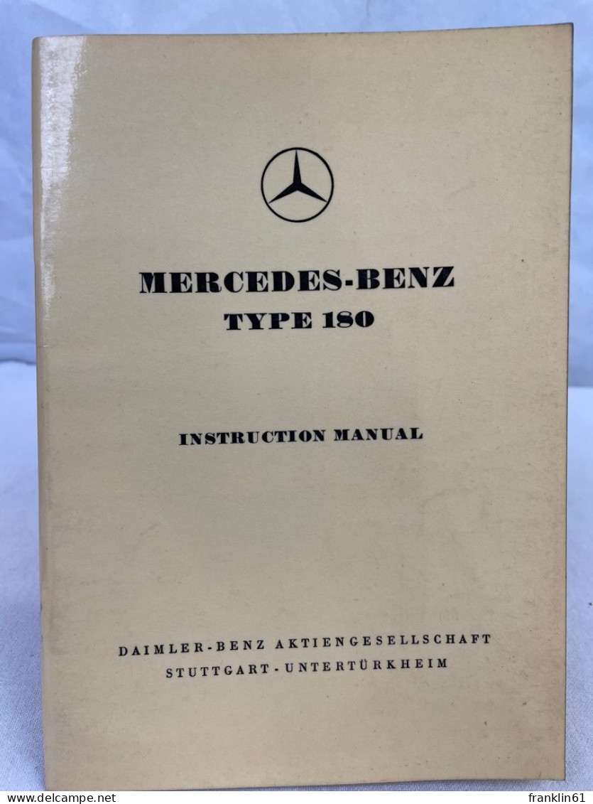 Mercedes-Benz Typ 180, Instruction Manual. - Transporte