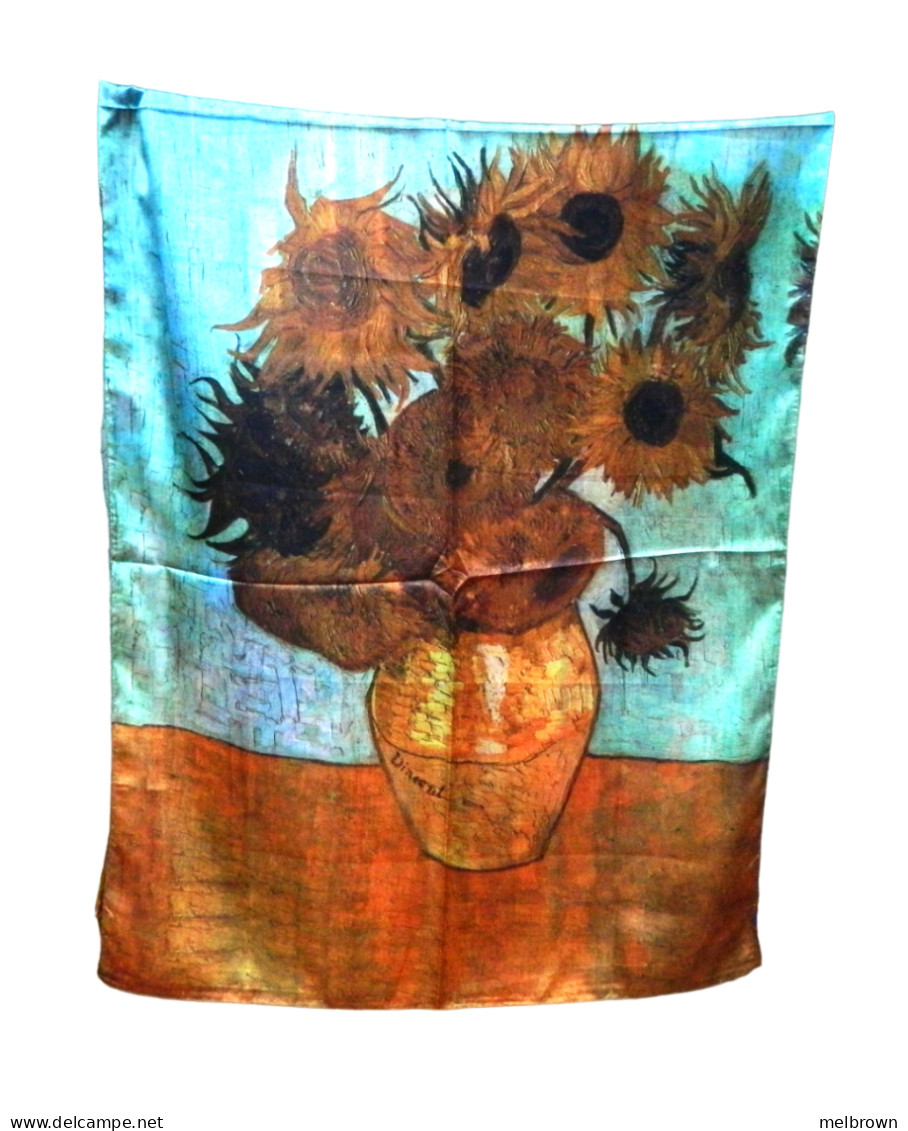 Unique Vincent Van Gogh Style Silky Feel Large Scarf - Two Different Sides - Halstücher & Schals