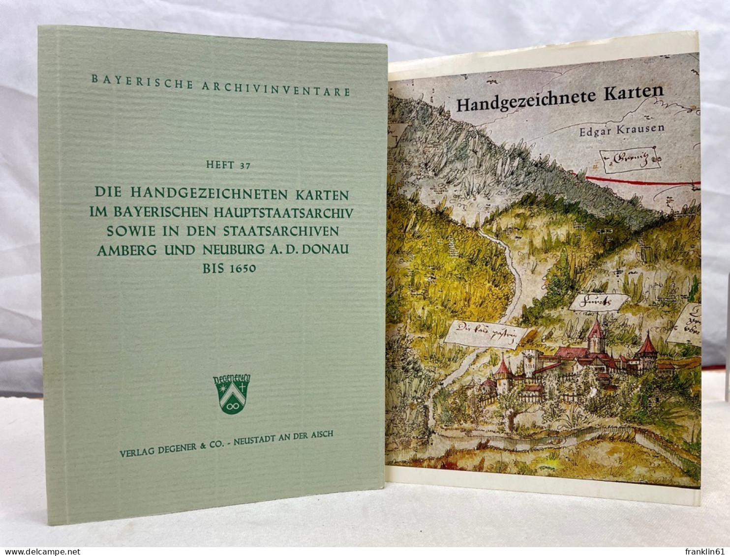 Die Handgezeichneten Karten Im Bayerischen Hauptstaatsarchiv Sowie In Den Staatsarchiven Amberg Und Neuburg A. - Carte Topografiche