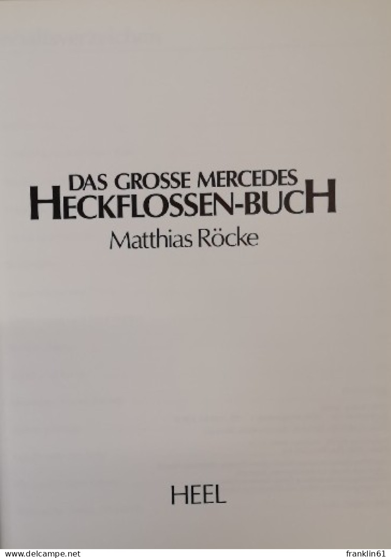 Das Grosse Mercedes-Heckflossen-Buch. - Verkehr