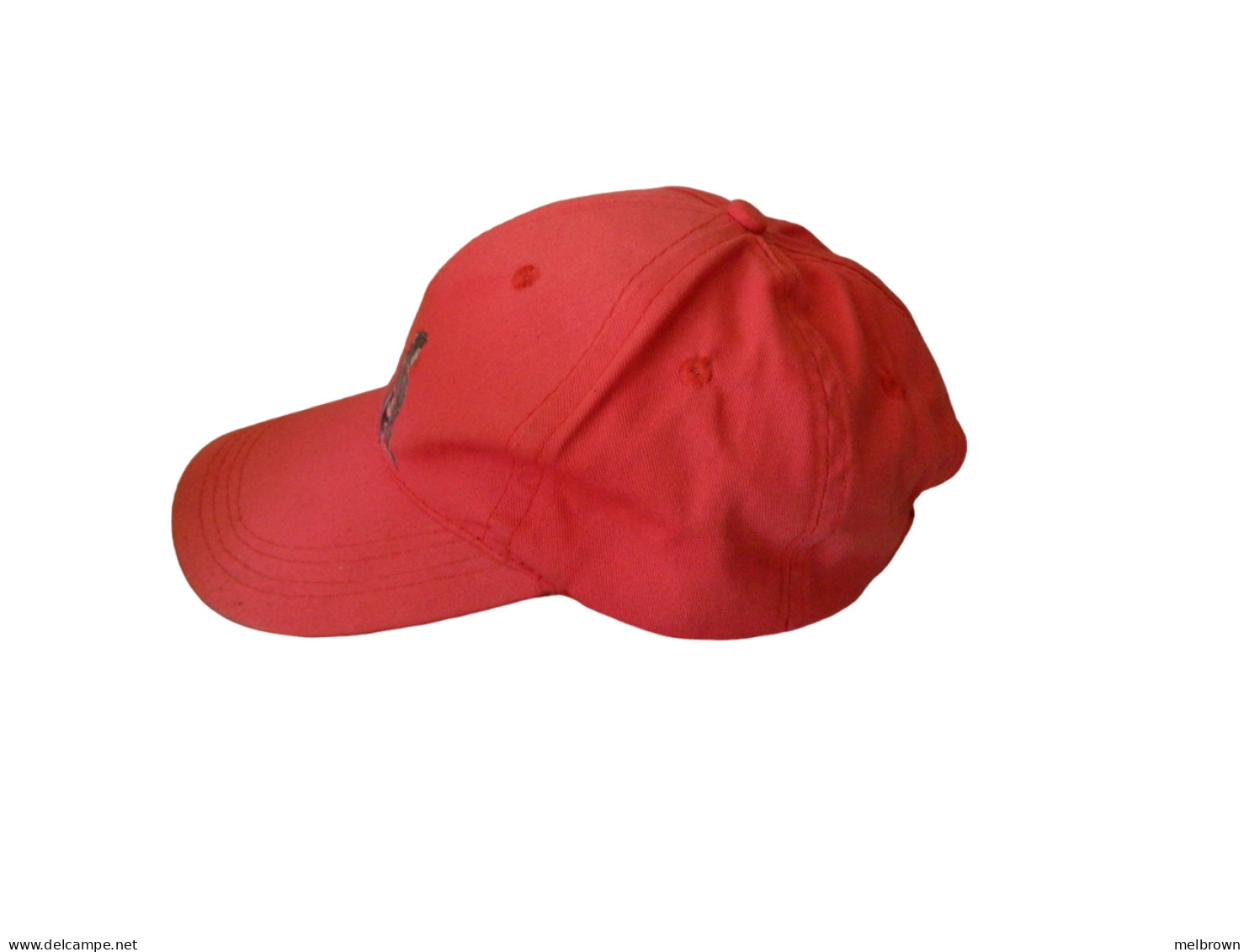 Red GIBRALTAR Hand Painted Baseball Cap - Size 57 Cm Adjustable - Other & Unclassified