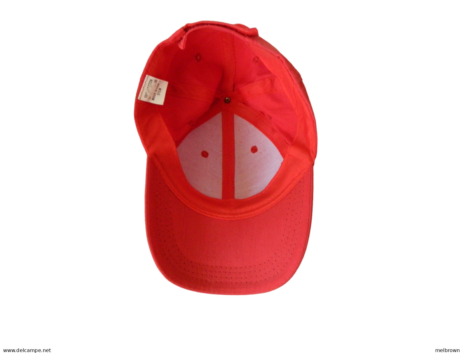 Red GIBRALTAR Hand Painted Baseball Cap - Size 57 Cm Adjustable - Autres & Non Classés