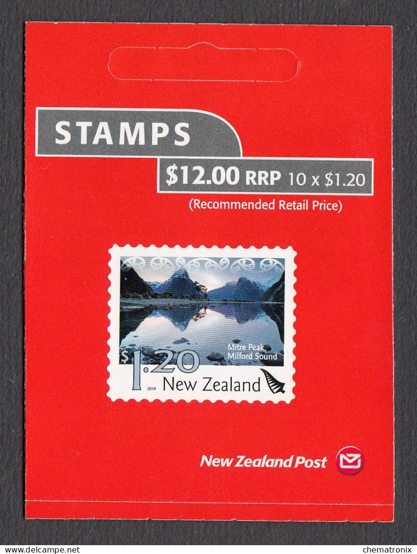 New Zealand 2010 - Scenic Definitives - Self-Adhesive Booklet - MNH ** - Booklets