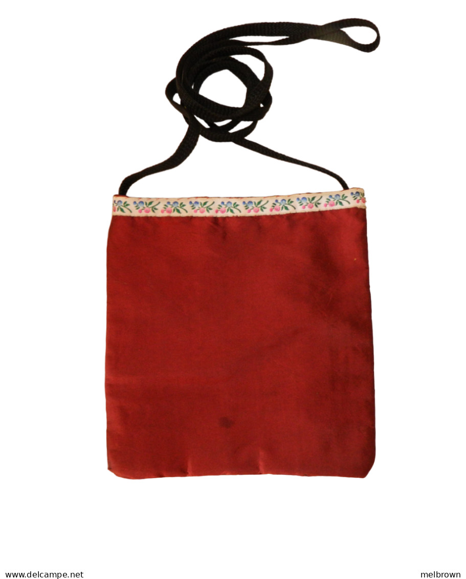 Handmade And Hand Painted Silk GIBRALTAR Bag - 18 Cm X 19 Cm - Sonstige & Ohne Zuordnung