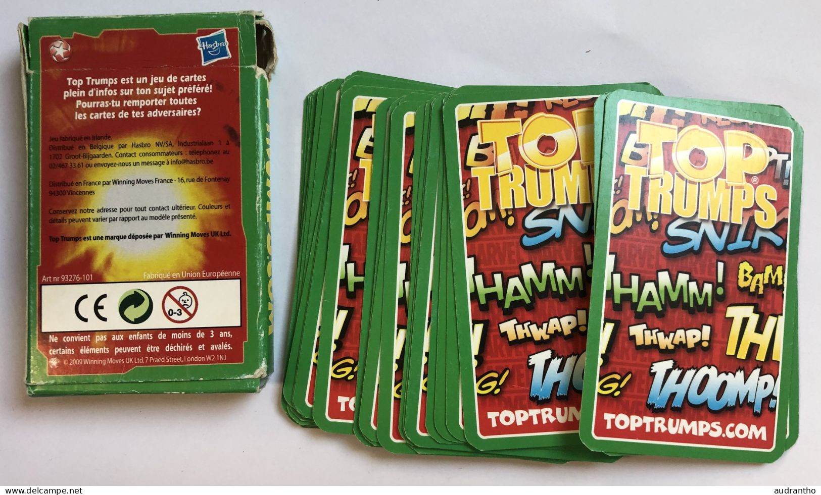 Jeu De 28 Cartes MARVEL Ultimate Heros Top Trumps - Hulk Thor Dardevil Iron Man Malicia - Autres & Non Classés