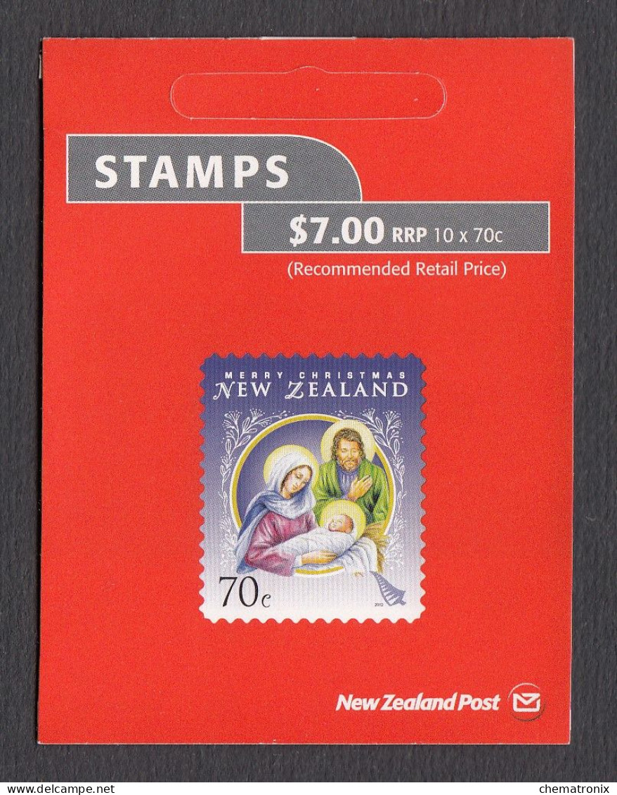 New Zealand 2012 - Christmas - Self-Adhesive Booklet - MNH ** - Booklets