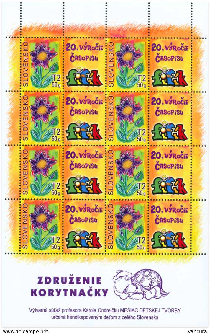 A 498 Slovakia For Children - Union Of The Tortois 2011 - Blocs-feuillets