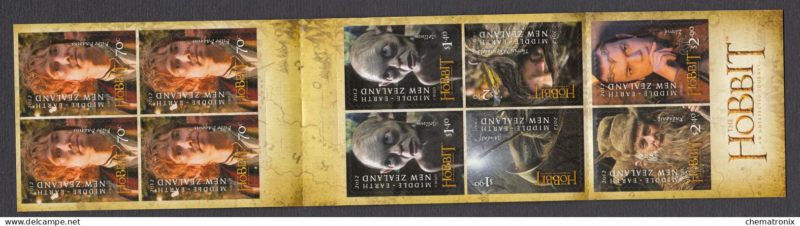 New Zealand 2012 - The Hobbit - Self-Adhesive Booklet - MNH ** - Postzegelboekjes