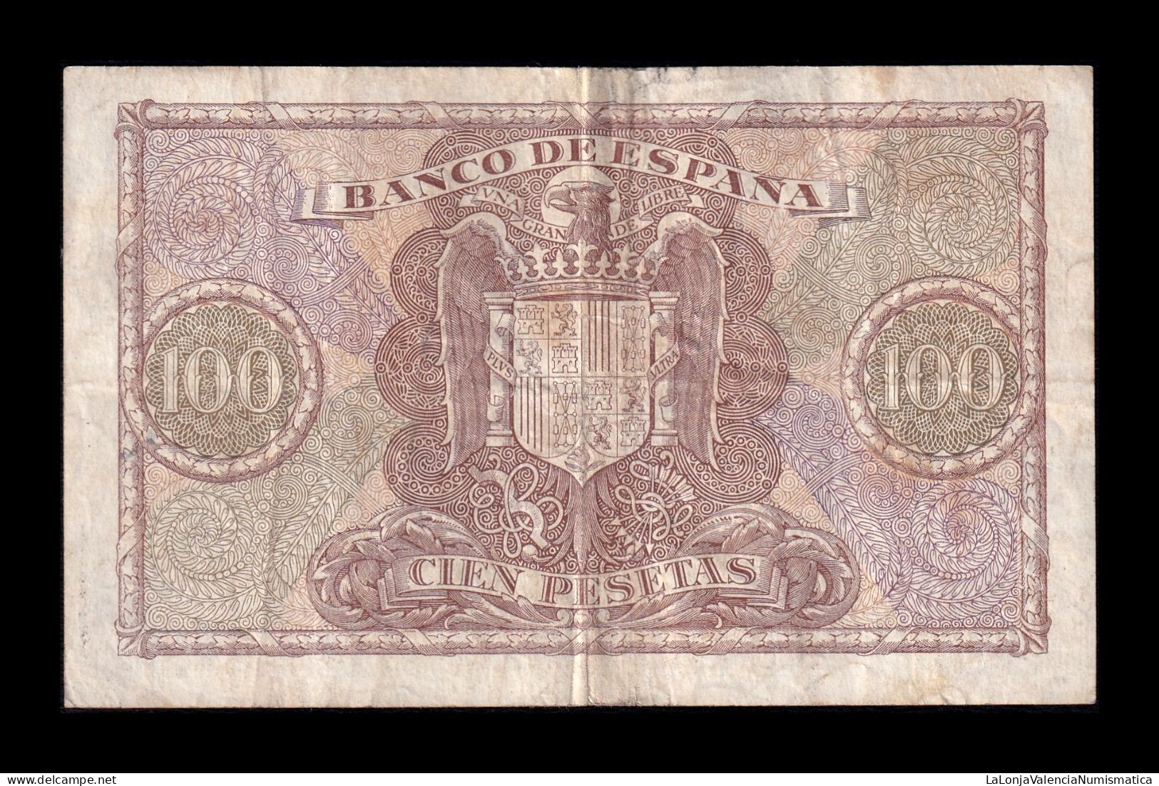 España Spain 100 Pesetas Cristóbal Colón 1940 Pick 118 Serie C Mbc Vf - 100 Pesetas