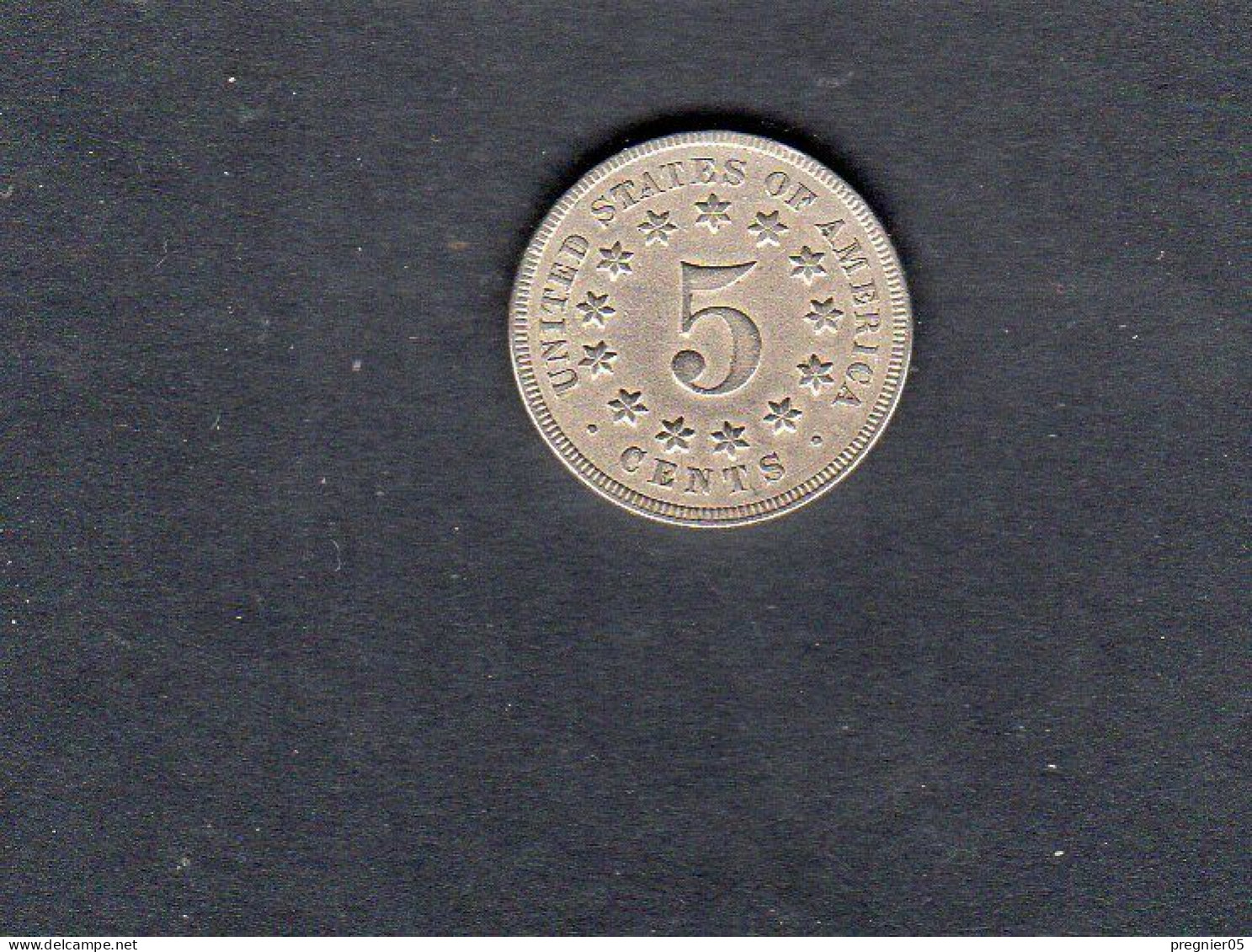 USA - Pièce 5 Cents Shield Nickel 1867 SUP/XF  KM.097 - 1866-83: Escudo