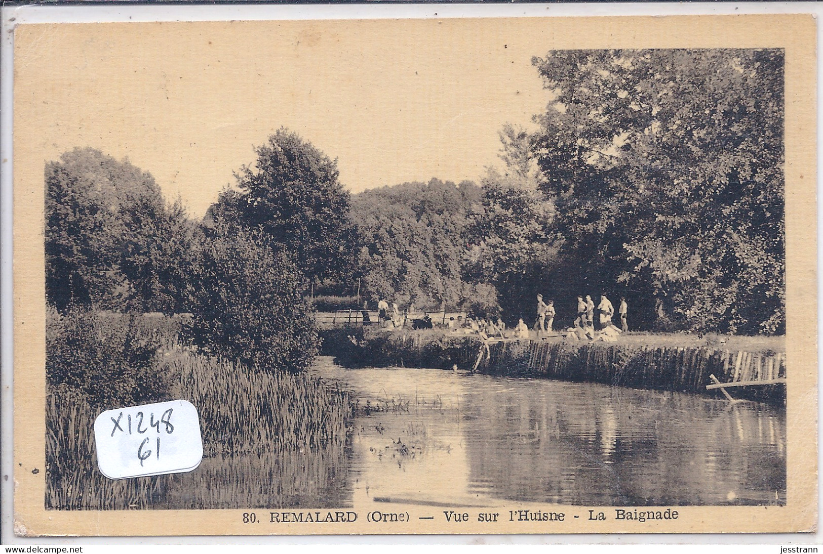 REMALARD- VUE SUR L HUISNE- LA BAIGNADE - Remalard