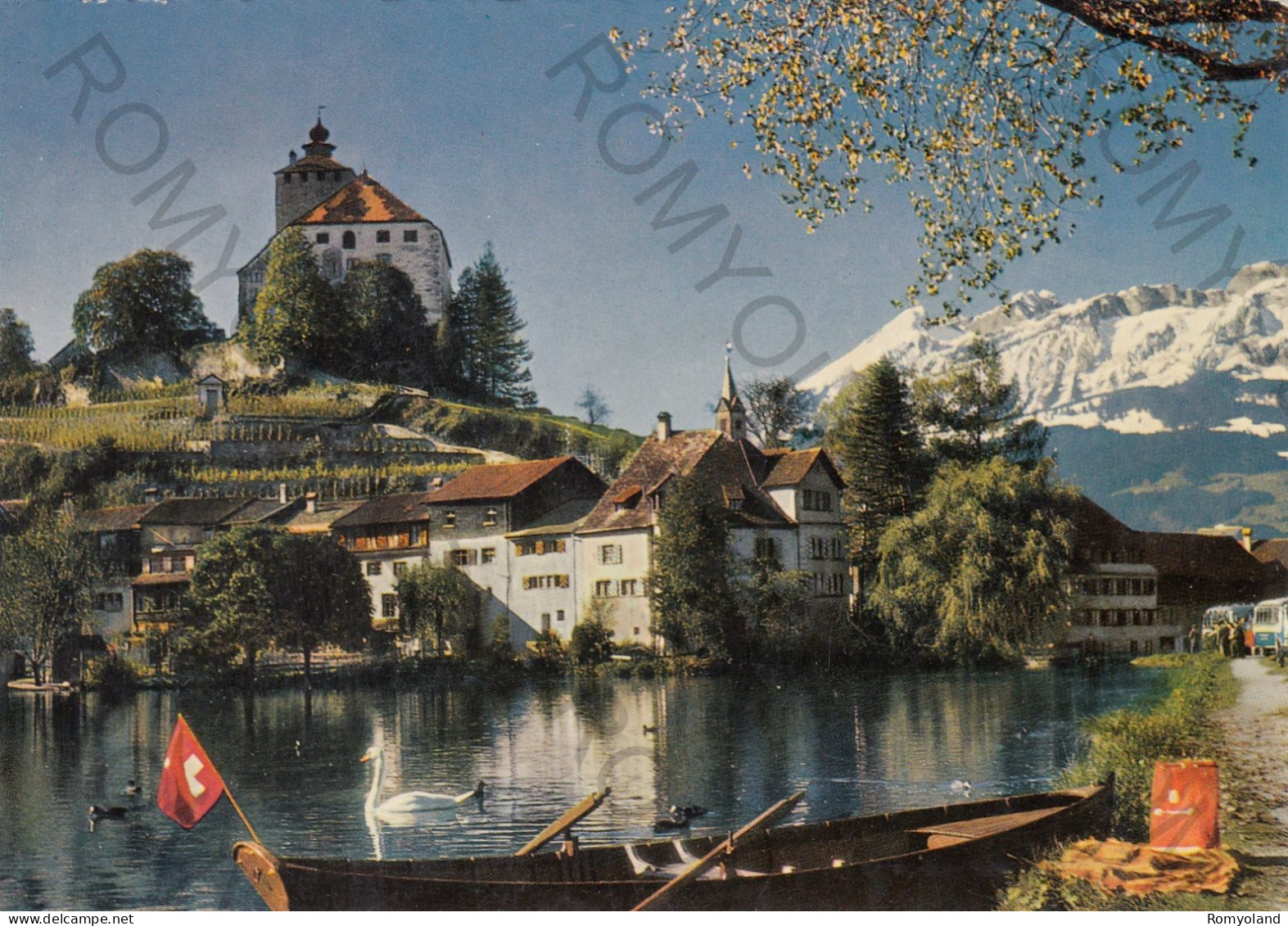 CARTOLINA  WERDENBERG BEI BUCHS,SAN GALLO,SVIZZERA-MIT SANTISGRUPPE M.2505-NON VIAGGIATA - Buchs