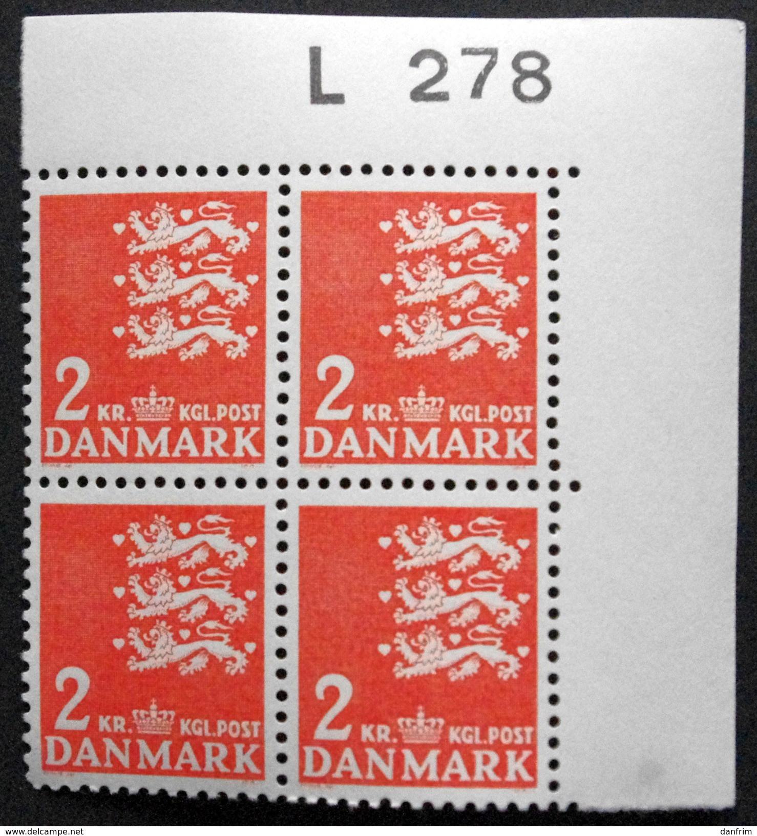 Denmark 1969    MiNr.290y    MNH (**)   (lot  Ks 1518)     Catalogue Value:  AFA 8 &euro; - Ungebraucht