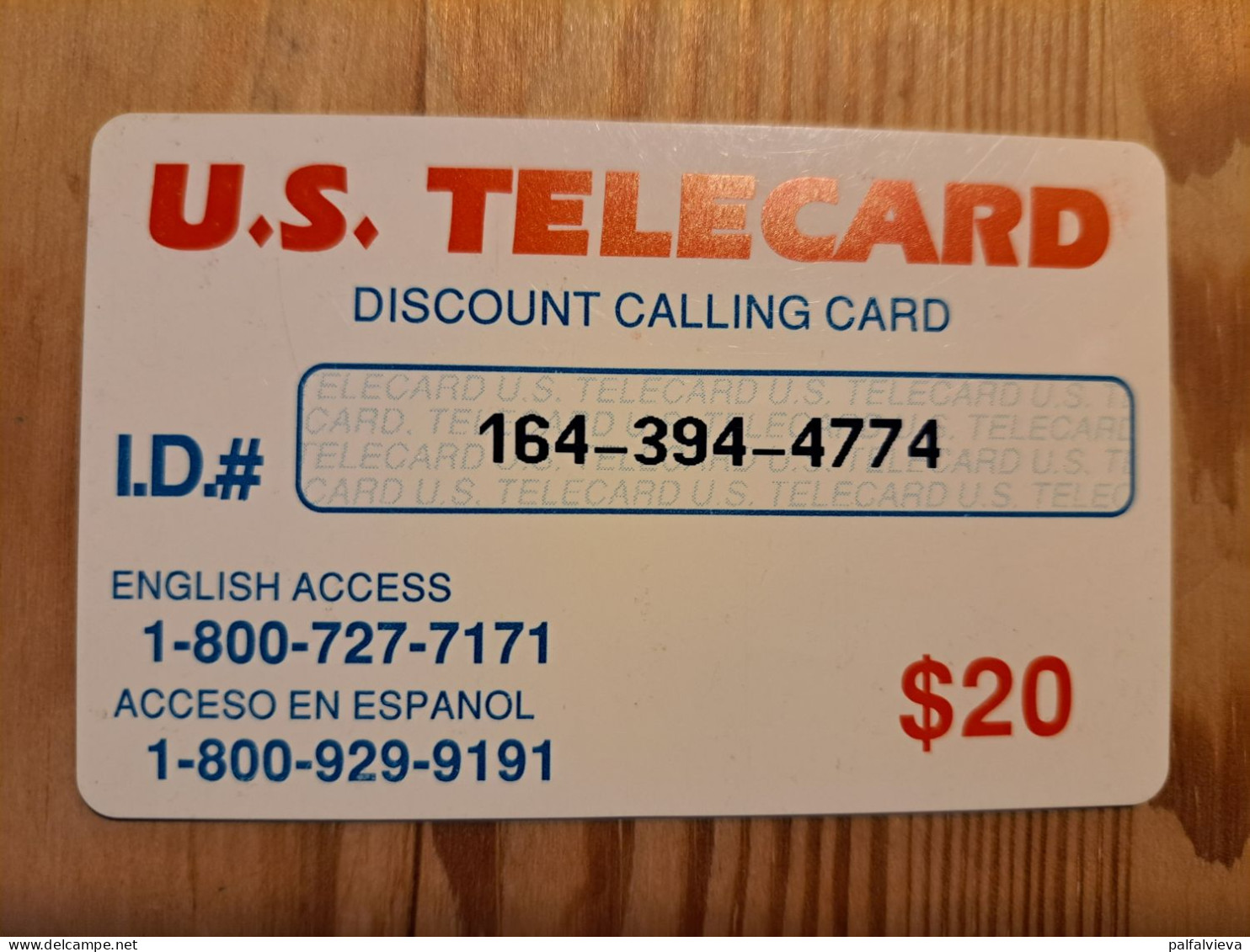 Prepaid Phonecard USA, RCI Long Distance - Sonstige & Ohne Zuordnung