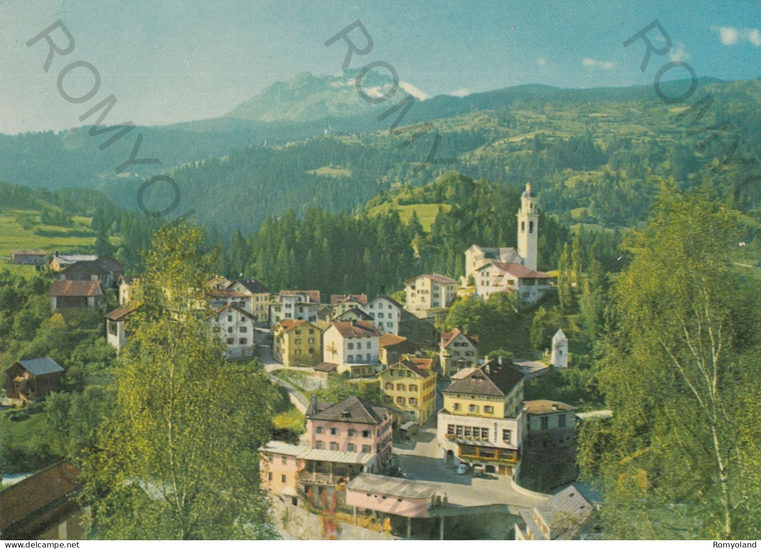 CARTOLINA  TIEFENCASTEL,GRIGIONI,SVIZZERA-AN DER JULIER-ROUTE GEGEN MON UND PIZ TOISSA-NON VIAGGIATA - Tiefencastel