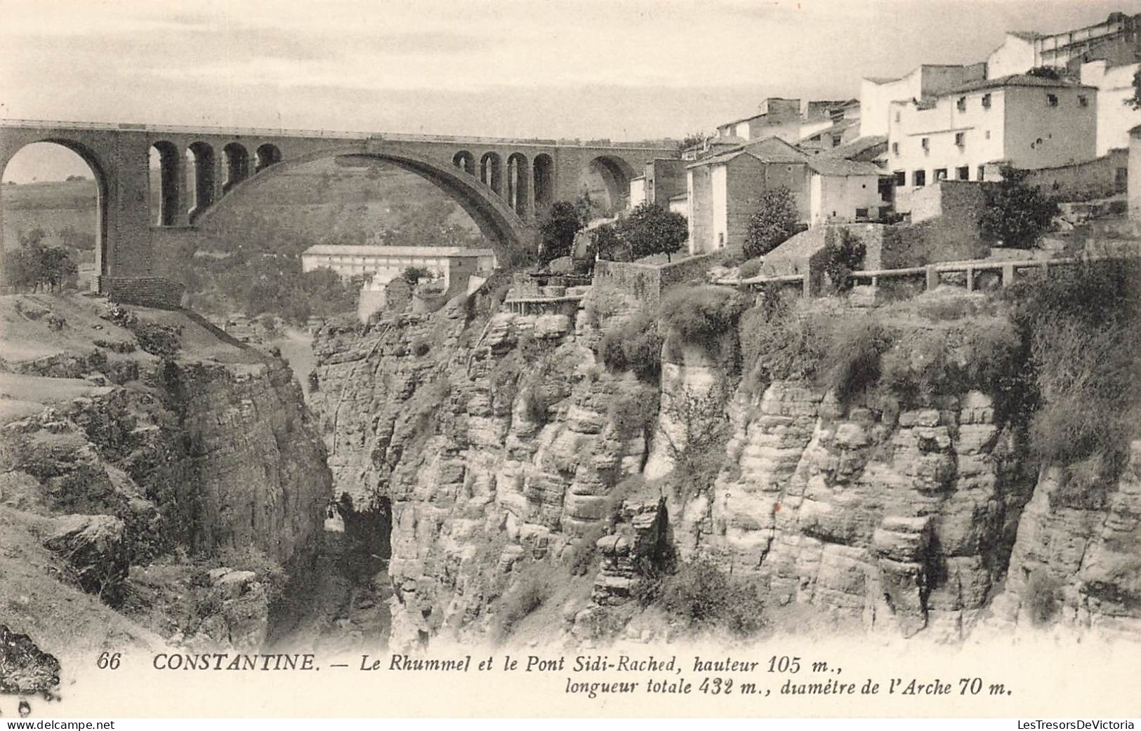 ALGÉRIE - Constantine - Le Rhummel Et Le Pont Sidi-Rached - Carte Postale Ancienne - Constantine